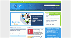 Desktop Screenshot of onestopenglish.com